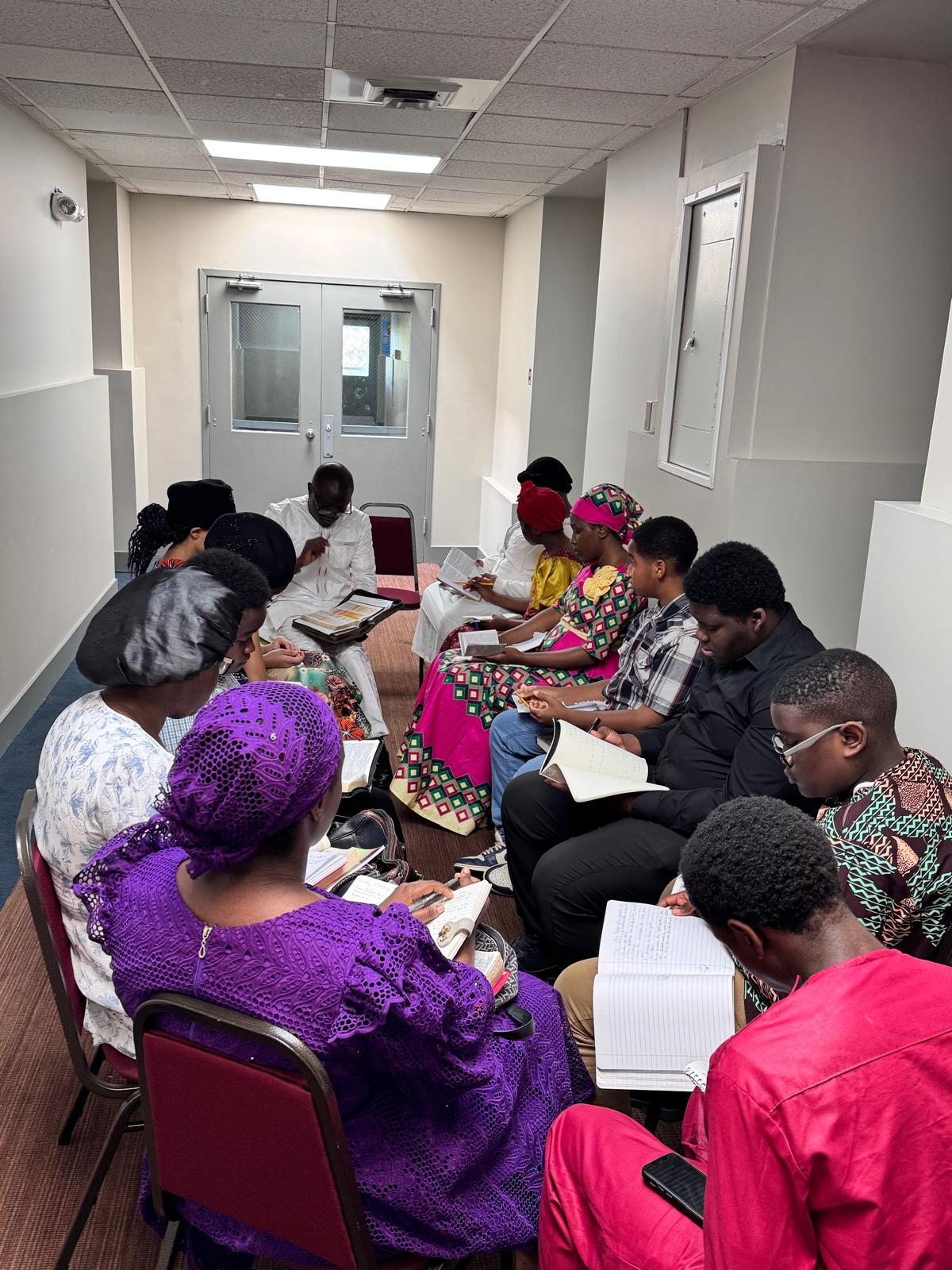 Bible study session at FHBC DMV